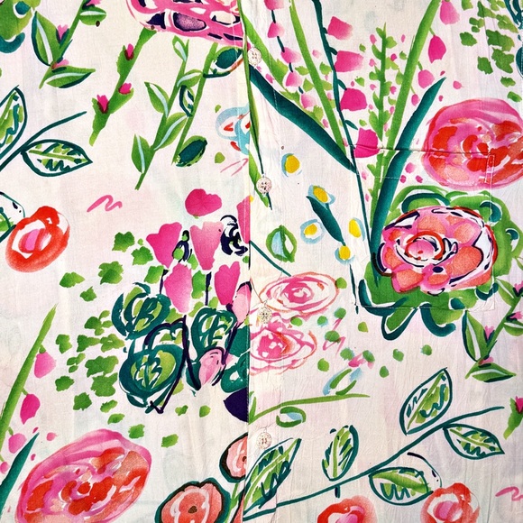 Vintage JAMS WORLD Men’s ENCHANTED Print Hawaiian Shirt Sz XL Floral 80s Rayon - Picture 2 of 10